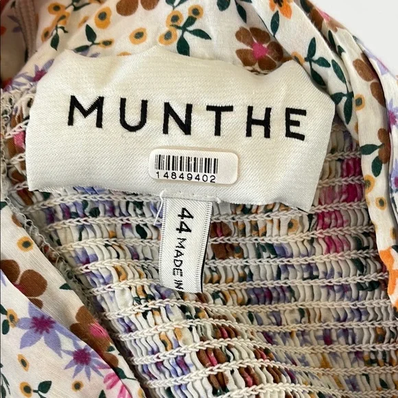 MUNTHE Floral Long Sleeve Dress, 44 - Picture 5 of 13